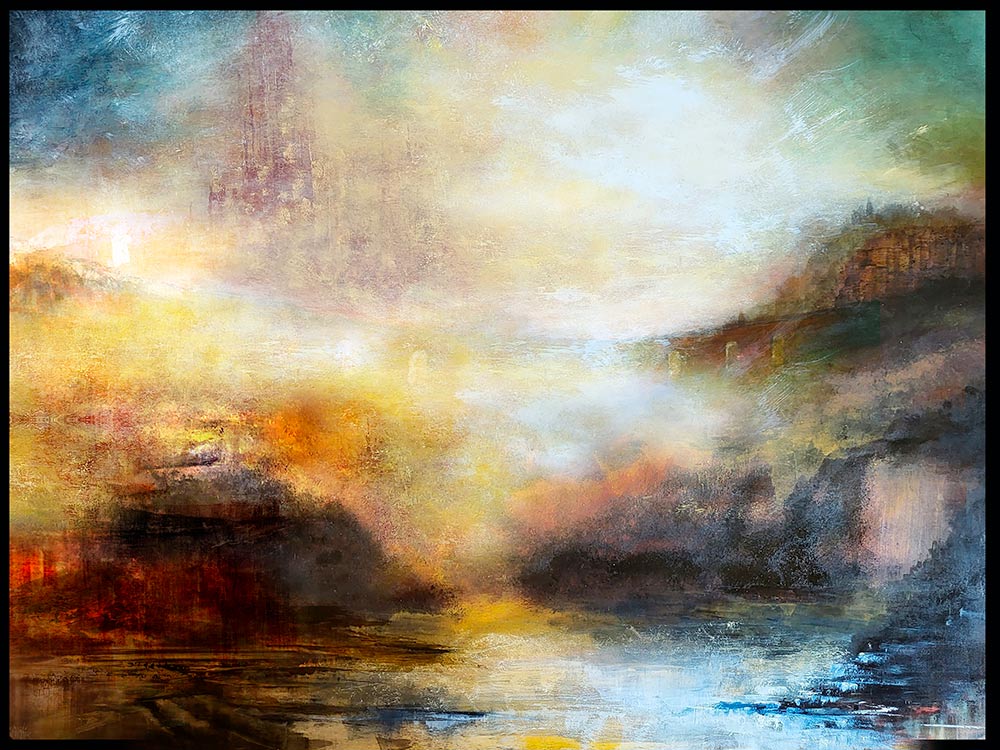 peinture abstraction paysage haguier